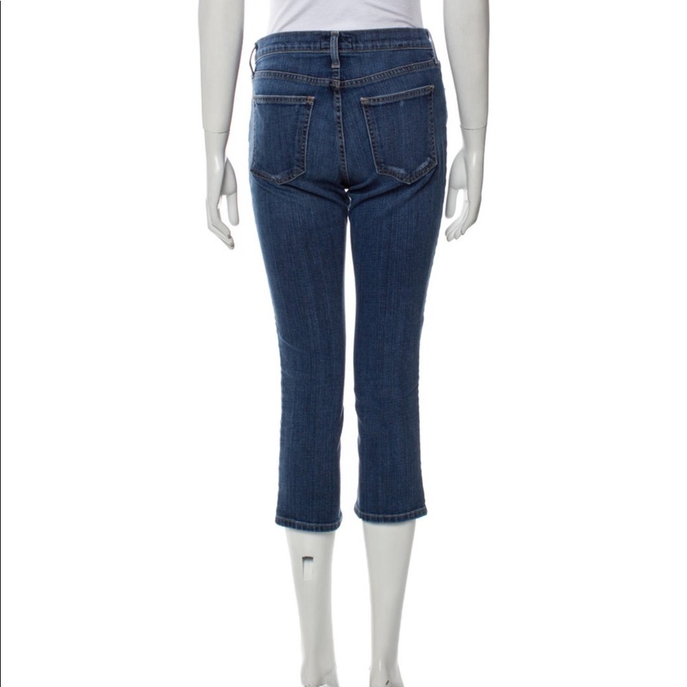 Current/elliott cropped bootcut jeans pants. Distressed. Size 27 - Picture 3 of 6